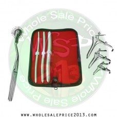  Hegar uterine dilator 3 pieces set, 7-8, 9-10, 15-16, pinwheel, grave 3pcs